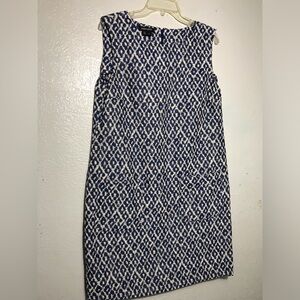 Paperwhite Sleeveless Blue and white Dress 14